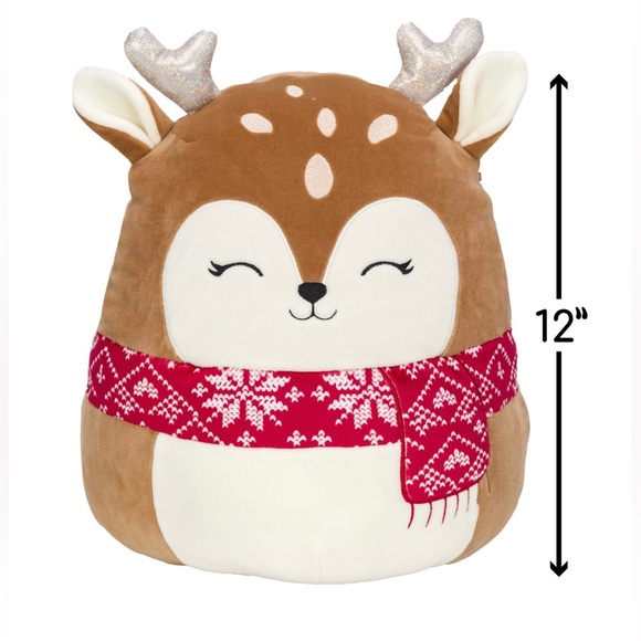 Kellytoy Squishmallow Dawn The Reindeer Holiday Plush Toy Stuffed Animal 12” - Picture 5 of 12